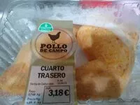 Mängden socker i Cuartos traseros de pollo