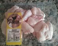 Mängden socker i Alas de pollo partidas