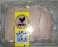 Mängden socker i Filete de pechuga de pollo