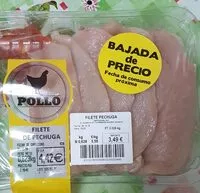 Mängden socker i Pechuga de pollo fileteada