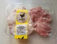 Mängden socker i Muslo deshuesado con piel pollo