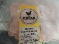 Mängden socker i Muslo deshuesado con piel