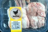 Mängden socker i Pollo muslo deshuesado con piel