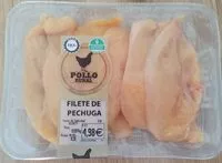 Mängden socker i Filete de Pechuga (pollo rural)