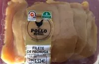 Mängden socker i Filetes de pechuga de pollo