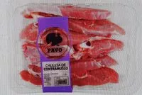 Mängden socker i Chuleta de contramuslo de pavo