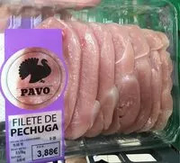 Mängden socker i Filetes pechuga de pavo