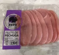 Mängden socker i Filete de pechuga de pavo