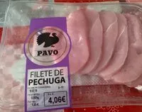 Mängden socker i Filete de pechuga de pavo
