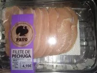 Mängden socker i Filete de pechuga de pavo