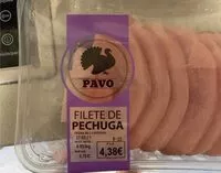 Mängden socker i Filete de pechuga de pavo