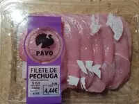 Mängden socker i Filetes de pechuga de pavo