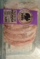 Mängden socker i Filete pechuga pavo