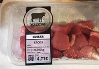 Mängden socker i Tacos - Vacuno