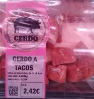 Mängden socker i Cerdo a tacos