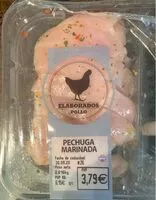 Mängden socker i Pechuga de pollo marinada