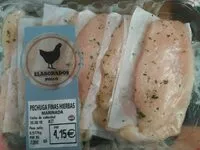 Mängden socker i Pechuga de pollo marinada a las finas hierbas