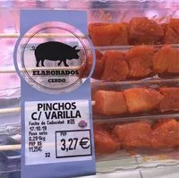 Mängden socker i Pinchos con varilla