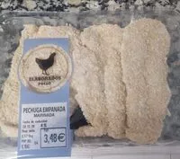 Mängden socker i Pechuga de pollo empanada marinada
