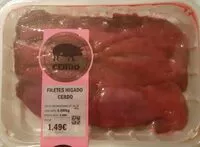 Mängden socker i Filetes hígado cerdo