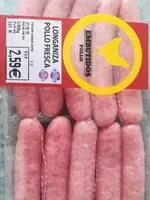 Mängden socker i Longaniza pollo fresca