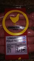 Mängden socker i Longanizas pollo frescas
