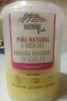 Mängden socker i Piña natural a rodajas
