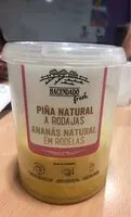 Mängden socker i Piña natural a rodajas