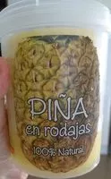 Mängden socker i Piña en rodajas 100% natural