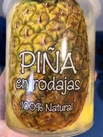 Mängden socker i Piña natural a rodajas