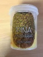Mängden socker i Piña natural a rodajas