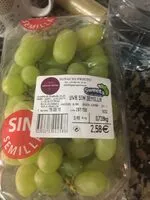 Mängden socker i Uva sin semilla