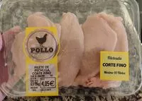 Mängden socker i Filete de pechuga de pollo corte fino