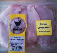 Mängden socker i Filete de pechuga corte fino
