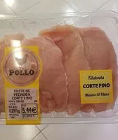 Mängden socker i Filete de pechuga corte fino