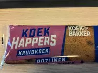 Mängden socker i Koekhappers Kruidkoek (rozijn)