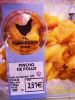 Mängden socker i Pincho de pollo