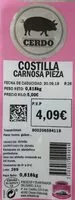 Mängden socker i Costilla carnosa pieza