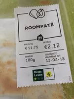 Mängden socker i Roompaté