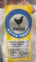 Mängden socker i Pechuga pollo extra tierna