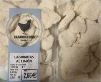 Mängden socker i Lagrimitas de pollo al limón