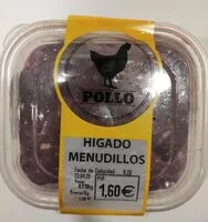 Mängden socker i Hígado Menudillos de Pollo
