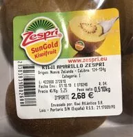 Mängden socker i Kiwis gold