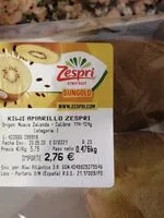 Mängden socker i Kiwi Amarillo Zespri