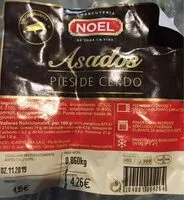 Mängden socker i Asados pies de cerdo