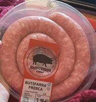 Mängden socker i BUTIFARRA FRESCA