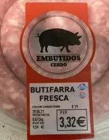 Mängden socker i Butifarra fresca