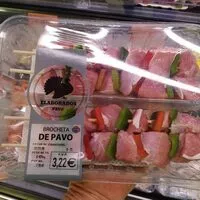 Mängden socker i Brocheta de pavo