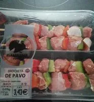 Mängden socker i Brocheta de pavo