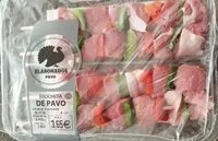 Mängden socker i Brocheta de pavo